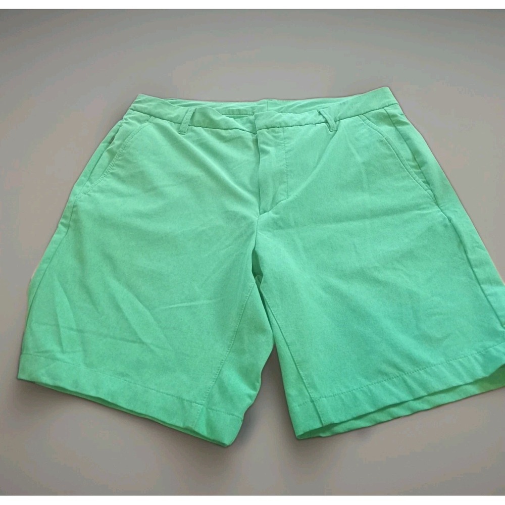 All In Motion Shorts Mens 34 Green Chino Stretch‎ Polyester Golf Pocket Casual